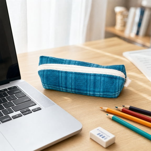 HOZVOMI Colorful Pencil Pouch Makeup Brush Organizer Bag for Home Office Travel