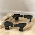 thumbnail image 1 of HOZVOMI Computer Tower Stand with 4 Locking Rolling Caster Wheels, Adjustable Mobile Ventilated Cart Rack for Most Computer Hosts, Fits Desktop Rack for Office Use, 1 of 8