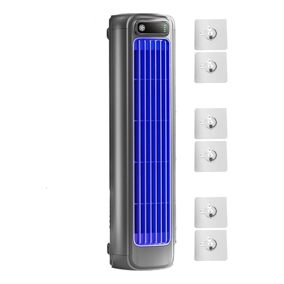HOZVOMI Constant Wind Tower Fan, Vaneless Kitchen Irrigation Fan, Turbine High Wind Silent Office Desktop Fan, 2000mAh
