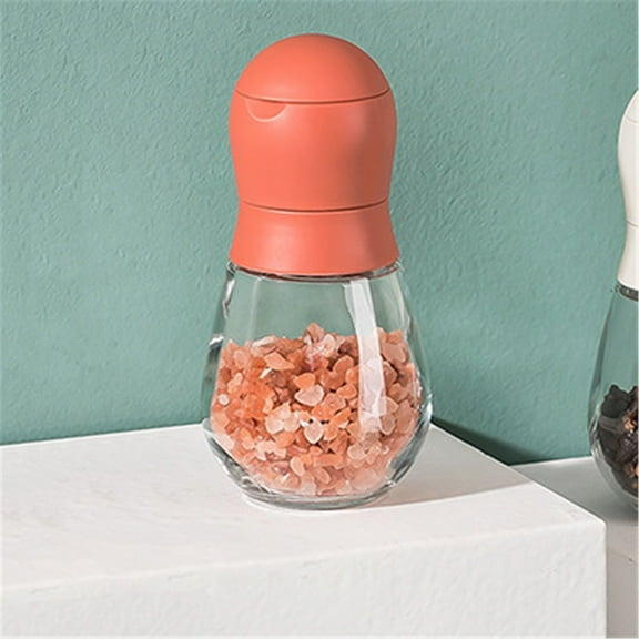 HOZVOMI Cylindrical Clear Acrylic Manual Pepper Grinder - 1pc Sea Granule Grinder for Spices and Coffee Beans