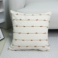 thumbnail image 1 of HOZVOMI Decorative Pillows for Couch & Bed, Soft Striped Polyester Pillowcase, 45x45cm, Multi-Use for Sofa, Living Room, and Bedroom, 1 of 6