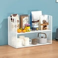 thumbnail image 1 of HOZVOMI Dining Table Organizer, Snack Shelf, Desktop Organizer, Iron Shelf, Kitchen Shelf, Living Room Cup Organizer, Double Layer Storage Rack, No Assembly Required Versatile Storage Solution, 1 of 7