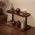 thumbnail image 1 of HOZVOMI Double Layer Desktop Storage Shelf for Bookshelf Kitchen Office Home Organization Rack, 1 of 8