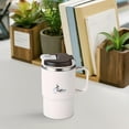 thumbnail image 1 of HOZVOMI Double Layer Mug with Handle, Reusable Cup for Home Office, Leakproof Lid, Straw or Open Drinking, Multi Beverage Use, 1 of 7
