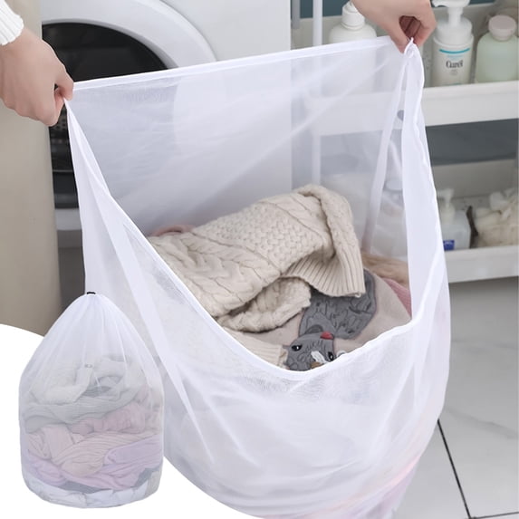 HOZVOMI Drawstring Laundry Wash Bags, Delicates Protector, Machine Washable Organization Bags, Reusable Laundry Bags for Clothing Care