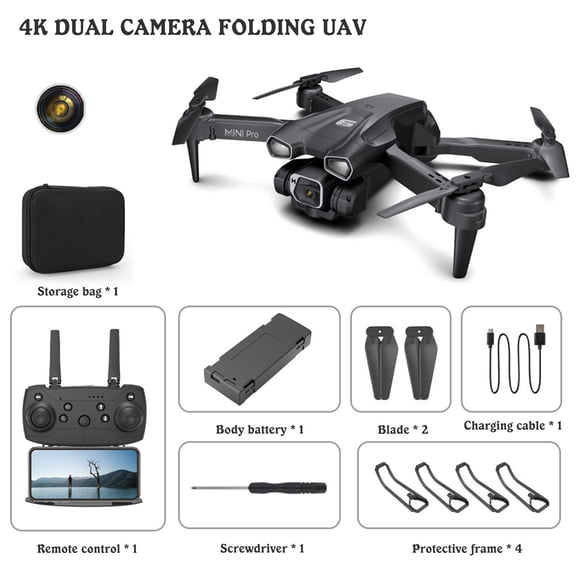 HOZVOMI H66 Drone 4K Professional HD Camera with Remote Control, GPS, Obstacle Avoidance, Gesture Control, and Altitude Hold