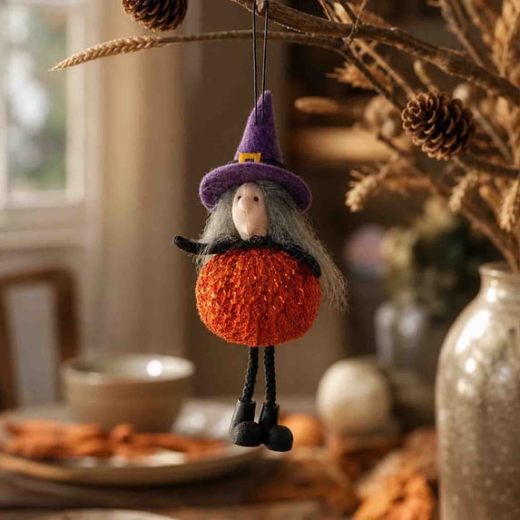 HOZVOMI Halloween Witch Pendant Decoration Ghost Festival Prop for Spooky Home Decor Unique Ornament for Doors Trees and Indoor Spaces