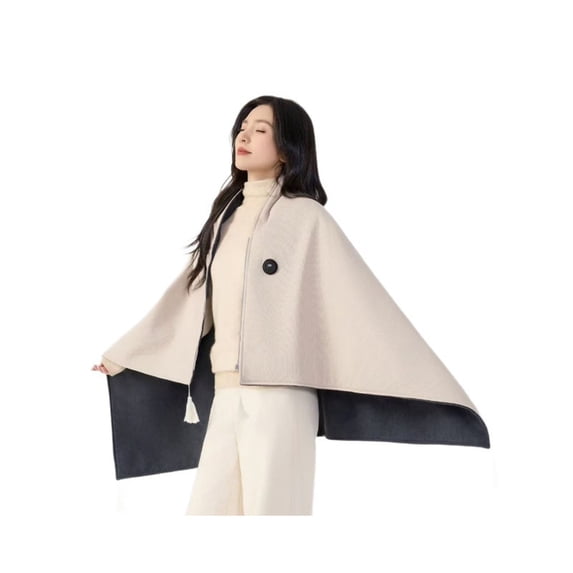 HOZVOMI Heated Shawl Blanket USB Powered, Adjustable Heat for Wrapping ...