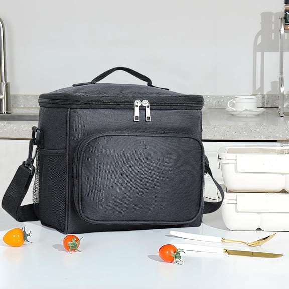HOZVOMI Insulated Lunch Bag for Office and School, Large Capacity Thermal Tote with Sealed Lock, Leakproof Portable Bento Bag