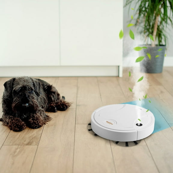 HOZVOMI Intelligent Sweeping Robot Vacuum Cleaner, Fully Automatic USB Charging, Three-in-One, Slim Body, Powerful Motor, 1200mAh Battery