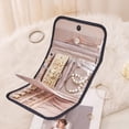 thumbnail image 1 of HOZVOMI Jewelry Storage Roll, Travel Jewelry Organizer Bag, Portable Folding Jewelry Case, Earring Necklace Bracelet Holder, 1 of 6
