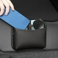 thumbnail image 1 of HOZVOMI Leather Car Storage Bag with Adhesive Backing - Central Control Organizer, Seat Gap Filler & Multi-Purpose Holder - Large Capacity, Velvet Lining, Charging Hole, Universal Fit for All Cars, 1 of 8