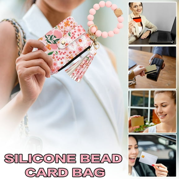 HOZVOMI Leather Wallet Keychain, The Perfect Blend Of Style And Function, The Exquisite Leather Wallet Card Keychain, Your Compact Daily Companion