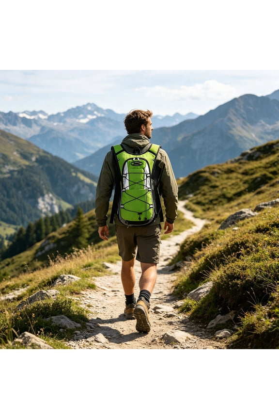 Lightweight Hydration Backpack with Reflective Strip for Running Cycling Hiking