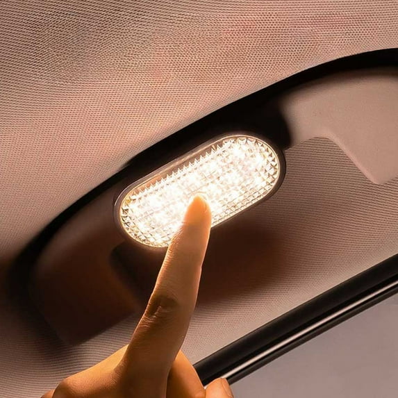 HOZVOMI Magnetic LED Car Light, USB Rechargeable, 6 Colors, for Night Riding & Interior Use - Strong Suction, Easy Installation, High Brightness, Flicker-Free