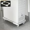 thumbnail image 1 of HOZVOMI Mobile Computer Tower Stand with Wheels, Adjustable Retractable PC Case Holder Base and Storage Rack for Home Office, 1 of 6