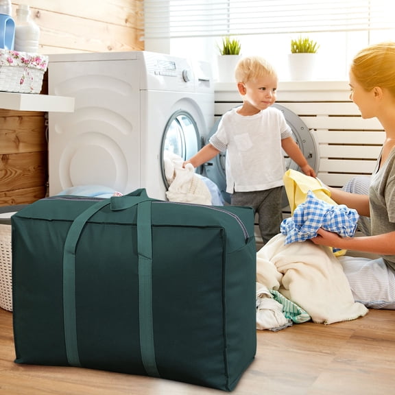 HOZVOMI Moving and Packing Duffel Bag - Non-woven Storage Tote for Quilt & Clothes