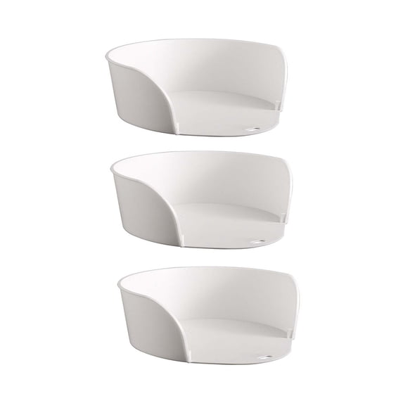 HOZVOMI Multi-Compartment Kitchen Round Vegetable Tray, Food Preparation Plates for Hot Pot, BBQ, Side Dishes, Table Decor