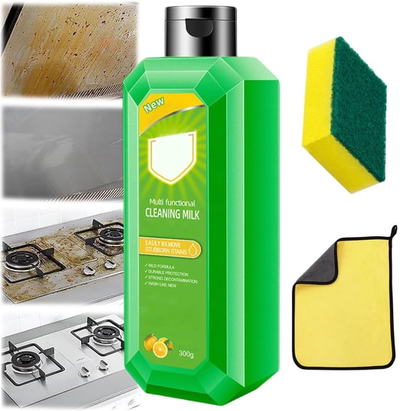 HOZVOMI Multi Functional Cleaning Milk, Powerful Heavy Duty Cleaner for Kitchen Oil Stains and Multi Purpose Household Cleaning