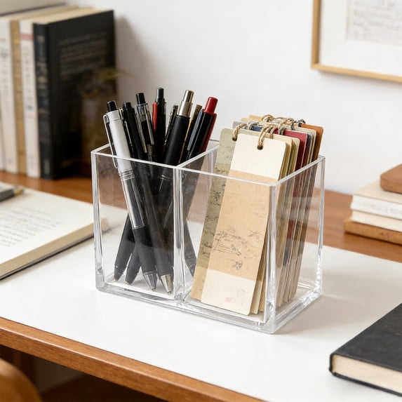 HOZVOMI Multi Functional Divided Organizer Storage Box for Home and Office