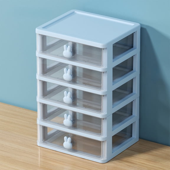 HOZVOMI Multifunctional Drawer Style Desktop Storage Box - Organizer for Student Supplies, Cosmetics, Jewelry, and Stationery