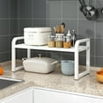 thumbnail image 1 of HOZVOMI Multifunctional Kitchen Storage Rack for Dishes and Seasoning Bottles, Punch-Free Design, Non-Slip Base, Stable Structure, 1 of 6