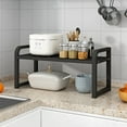 thumbnail image 1 of HOZVOMI Multifunctional Kitchen Storage Rack for Dishes and Seasoning Bottles, Punch-Free Design, Non-Slip Base, Stable Structure, 1 of 6