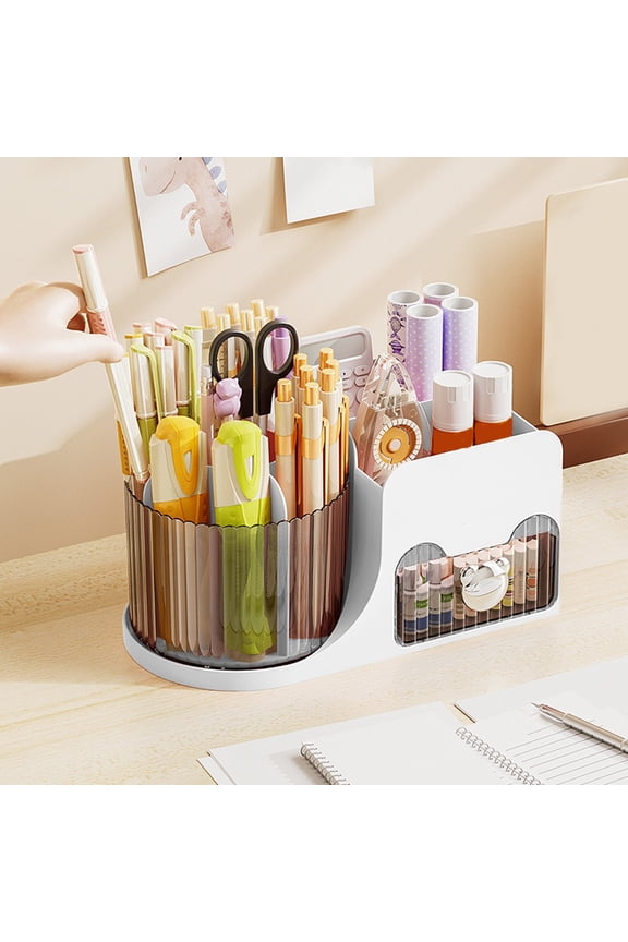 Multifunctional Makeup Storage Box for Cosmetics and Stationery Organization