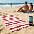 thumbnail image 1 of HOZVOMI Oversized Fast-Drying Beach Towel for Adults, Soft Polyester Travel Towel, Perfect for Pool, Camping, and Vacations, Includes Storage Bag, 1 of 6