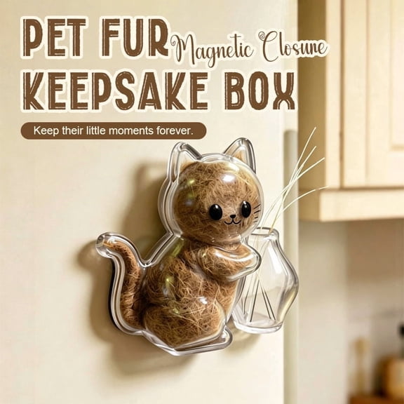 HOZVOMI Pet Keepsake Box with Magnetic Closure for Cherished Memories