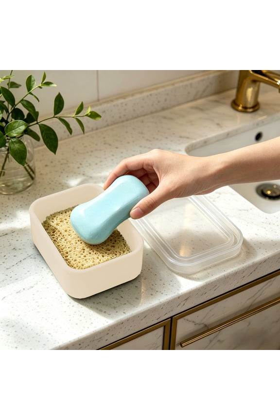 Portable Leakproof Travel Soap Case for Camping and Gym