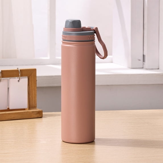HOZVOMI Portable Stainless Steel Insulated Cup, Large Capacity, Handheld Sports Water Bottle, 5-Layer Insulation