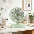 thumbnail image 1 of HOZVOMI Portable USB Charging Fan with Light Foldable Desk Fan 3 Speed Adjustable Quiet Operation Night Light for Home Office Travel, 1 of 5
