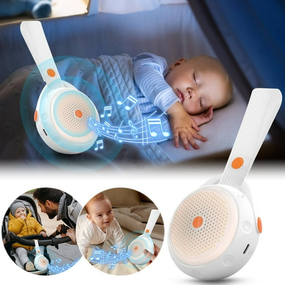 HOZVOMI Portable White Noise Machine for Baby Sleep Aid with LED Night Light, Rechargeable & Lightweight, Soothing Sounds for Nursery, Travel-Friendly