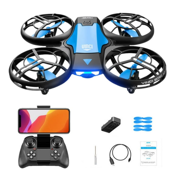 HOZVOMI RC Quadcopter V8 Drone with Gesture and Remote Control, Multi-Mode for Beginners and Professionals, Indoor & Outdoor Use, LED Light Effects