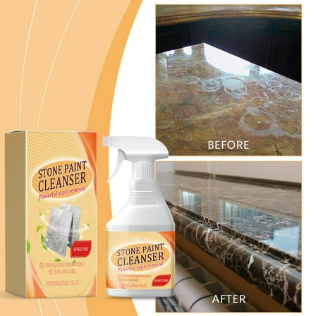 HOZVOMI Real Stone Paint Cleaner | Powerful Stain Remover & Shine Restorer | 100ml