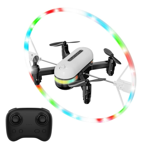 HOZVOMI Remote Control Drone with LED Lights, Altitude Hold, Headless Mode, Speed Adjustment, Suitable for Ages 14+
