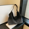 thumbnail image 1 of HOZVOMI Shiny Rhinestone Evening Tote Bag for Women, Stylish Shoulder Handbag with Zip Closure, Large Capacity Satchel Purse, Lightweight & Versatile Accessory for Events & Daily Use, 1 of 6