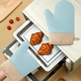 thumbnail image 1 of HOZVOMI Silicone Heat Insulating Gloves for Oven & Microwave, Opposition Scalding Thickened Kitchen Baking Gloves, Food-Grade, Non-Slip, 18x28cm (1PC), 1 of 6