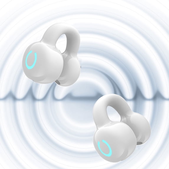 HOZVOMI Single Ear Bluetooth Headset, Open-Ear Design, 33ft Range, 10H Playback, Low Latency, Fast Charging