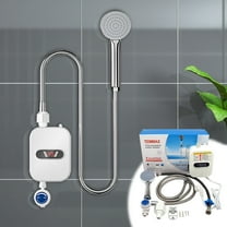 HOZVOMI Small Instant Thermostatic Water Heater - 3500W Integrated Household Kitchen Tap Water Heating System
