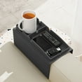 thumbnail image 1 of HOZVOMI Sofa Armrest Tray with Cup Holder Tablet Slot Snack Storage, Multifunctional Anti Slide Spill Proof Portable Couch Organizer, 1 of 6