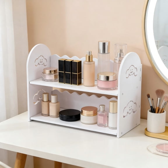 HOZVOMI Space-Saving Multi-Tier Desktop Organizer for Efficient Storage and Display in Offices and Dorms