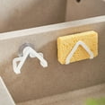 thumbnail image 1 of HOZVOMI Suction Cup Sponge Holder, No Drill Hanging Storage Rack for Kitchen Sink Scouring Pad, Bathroom Drying and Draining Organizer with Adhesive Option, 1 of 6
