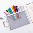 thumbnail image 1 of HOZVOMI Transparent Mesh Handheld Storage Bag Multi Functional Organizer for Office School Travel Home, 1 of 6