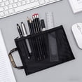 thumbnail image 1 of HOZVOMI Transparent Mesh Handheld Storage Bag Multi Functional Organizer for Office School Travel Home, 1 of 6