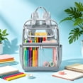 thumbnail image 1 of HOZVOMI Transparent Waterproof Backpack for Travel, School, and Daily Use with Comfortable Straps and Multi-Compartment Storage, 1 of 5