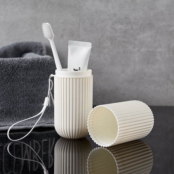 HOZVOMI Travel Toothbrush Organizer with Case and Toothpaste Holder for Camping and Everyday Use