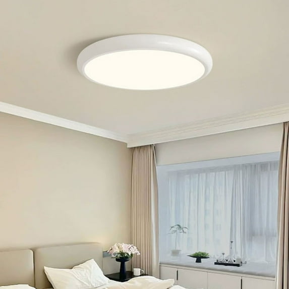 HOZVOMI Tris Color LED Ceiling Light - Flush Mount Modern Lamp for Bedroom, Living Room, and Dining Room, 24W