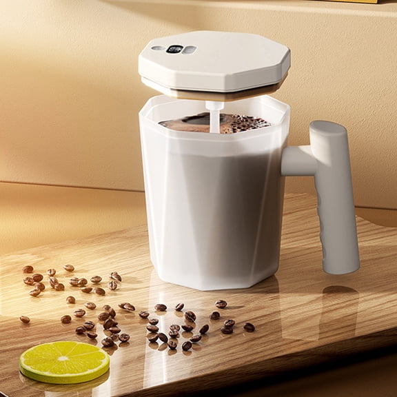 HOZVOMI USB Rechargeable Automatic Stirring Cup, 8000 RPM Electric Mixing Cup for Coffee, Protein Shakes & Milk